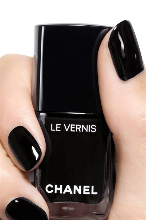 CHANEL Le Vernis Nail Color, 713 Pure Black, Limited Edition